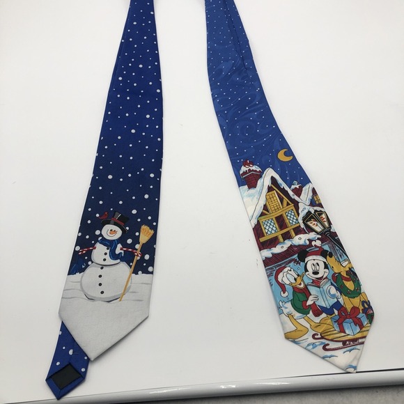 Disney Other - MICKEY UNLIMITED Mens Christmas Necktie Disney Mickey‎ Donald Pluto Caroling